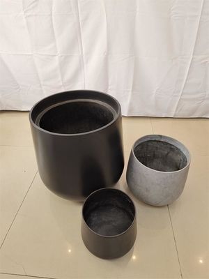 ซื้อ กระปุกดอกไม้ทรงกลม ไฟเบอร์กลาส กล่องปลูก GRP สําหรับโรงแรมภายในภายนอก online manufacture