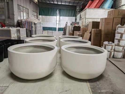 ซื้อ หม้อปลูกใยแก้วขนาดใหญ่สูง สําหรับตกแต่งสวนกลางแจ้ง online manufacture