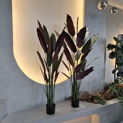 ซื้อ ทนต่อสภาพอากาศ ผนังปลอมแบบจริง ไม้ปาล์มสําหรับตกแต่งหรู 110 ซม online manufacture