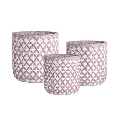 ซื้อ ถังปลูกซีเมนต์ที่มีเนื้อเยื่อที่ทําด้วยมือ สําหรับสวนภายในและภายนอก online manufacture