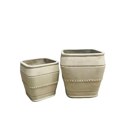 อัพเกรดพื้นที่กลางแจ้ง GRC พืชดอกไม้ในโบราณสไตล์ L38*W38*H38CM