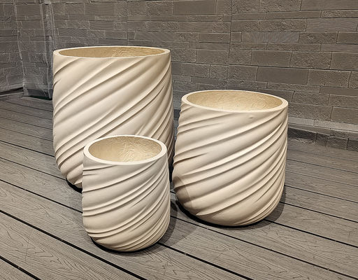 Fiberclay Planter D380*H520 สําหรับเตาถ่าน / เครื่องอบอุ่น / เครื่องทําความร้อน / เครื่องบาร์บีคิว / เครื่องเผาแคมป์ / เครื่องเผาถ่าน