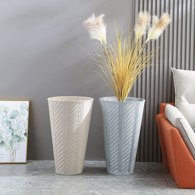 ความทนทานสูง พอดร์เคลือบใยดินปูน Planter สําหรับบ้าน